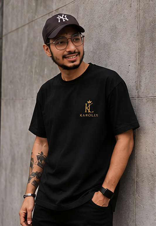 KAROLIX Signature Oversized Tee – Black